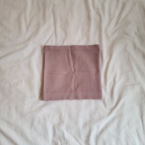 Urban Outfitters Dusty Mauve Ribbed Bandeau Crop Top